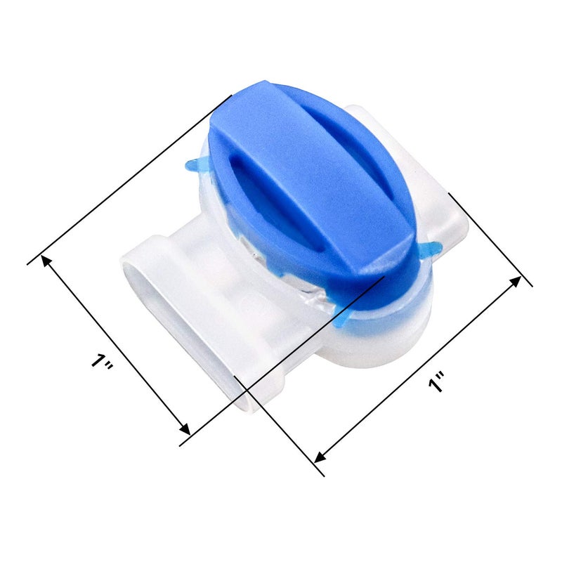 QWORK 50 Pack 3 Wire Connectors Electrical IDC 314-BOX Pigtail Connectors for 22-14 AWG Cables - Image 2